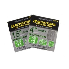   Korum Hair Rigs With Quickstops 15 Size 14 Monofil przypon z włosem