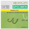 Korum Xpert Specimen - Barbless (rozmiar 12) Haczyk Feederowy