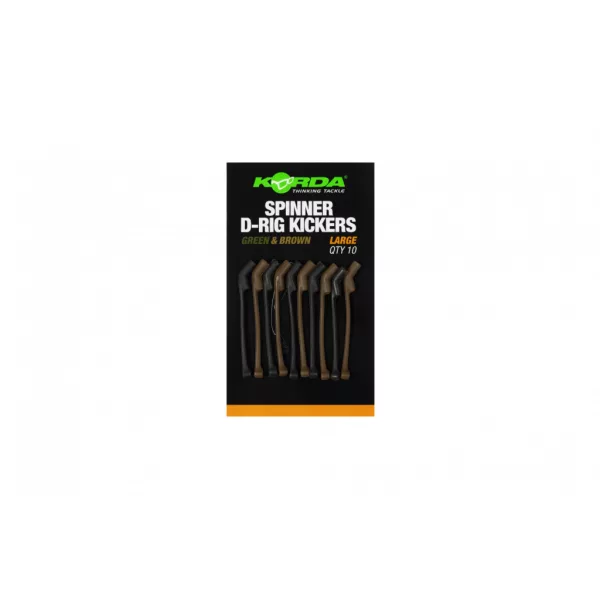 Korda Spinner D Rig Kickers Zöld/Barna Horogbefordító L 10db