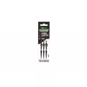   Korda Kable Leadcore Leader Hybrid 50cm Gravel Klips Ołowiany 3 szt.