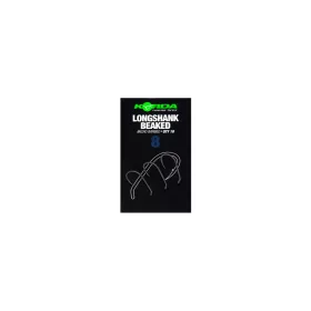   Korda Longshank Beaked 8 Z Oczkiem, Zadziorowy Haczyk Karpiowy 10 szt.