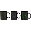 Korda - Mug Glasses Logo Black - czarny kubek z logo okularów