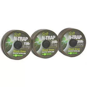 Korda N-Trap Soft 15lb Weedy Green - bojlis előkezsinór