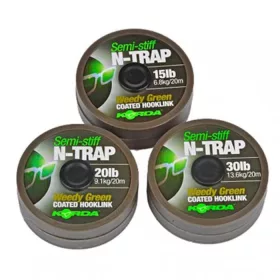   Korda N-Trap Semi Stiff 20lb Weedy Green - bojlis előkezsinór