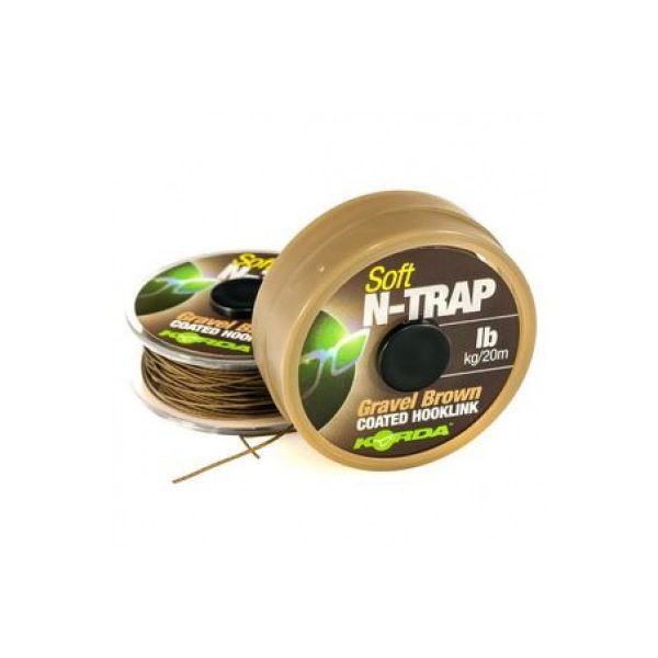 Korda N-Trap Soft 15lb Gravel Brown - bojlis előkezsinór