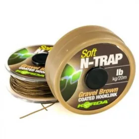 Korda N-Trap Soft 30lb Gravel Brown - bojlis előkezsinór