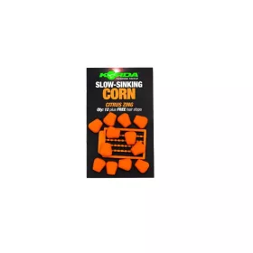 Korda Slow Sinking Corn Citrus Zing Orange Gumowa kukurydza