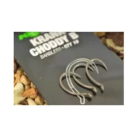   Korda Krank Chod Barbless 8 Oczkowy, Bezzadziorowy Hak 10 szt.