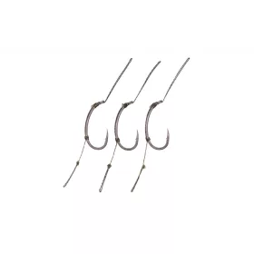   Korda Loop Rigs Klor 8 Haczyk pleciony z zadziorem i uszkiem, wstępnie zawiązany, 30lb, 3 szt.