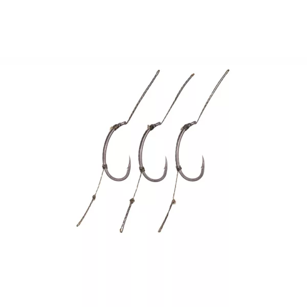 Korda Loop Rigs Klor 8 Haczyk pleciony z zadziorem i uszkiem, wstępnie zawiązany, 30lb, 3 szt.