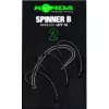 Korda Spinner B Hook 2 Hak karpiowy bezzadziorowy z oczkiem 10 szt.