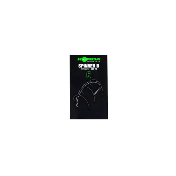 Korda Spinner B Hook 6 Haczyk karpiowy bezzadziorowy z oczkiem 10szt.