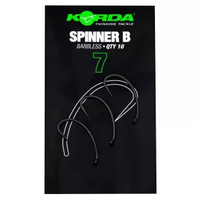   Korda Spinner B 7-pętlowy, z zadziorem haczyk karpiowy 10 szt.