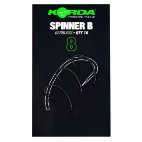   Korda Spinner B 8-pętlowy, z zadziorem haczyk karpiowy 10 szt.