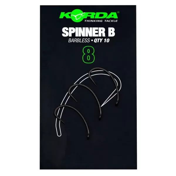 Korda Spinner B 8-pętlowy, z zadziorem haczyk karpiowy 10 szt.