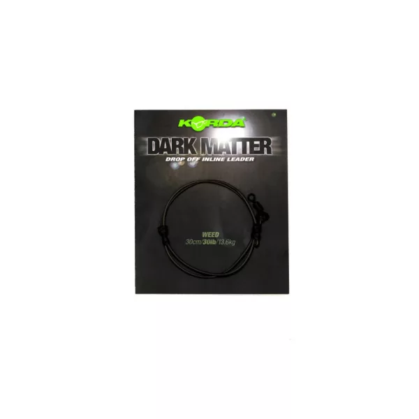 Korda Dark Matter Leader Drop Off Inline Weed Gotowy Zestaw Bojowy 30lb 30cm