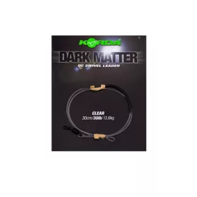   Korda Dark Matter Leader QC Swivel Przezroczysty 30cm 30lb Gotowy Zestaw Bojowy