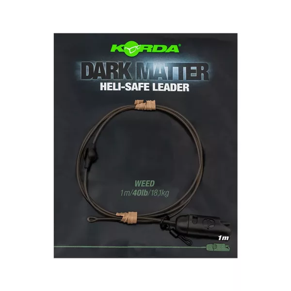 Korda Dark Matter Leader Heli Safe Weed 40lb Gotowy Zestaw Bojowy