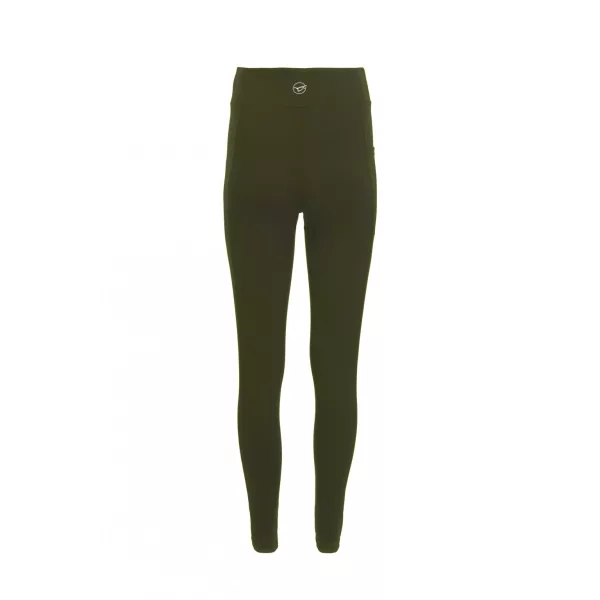 Korda Dark Olive Womens Leggings Damskie Spodnie Termiczne XS