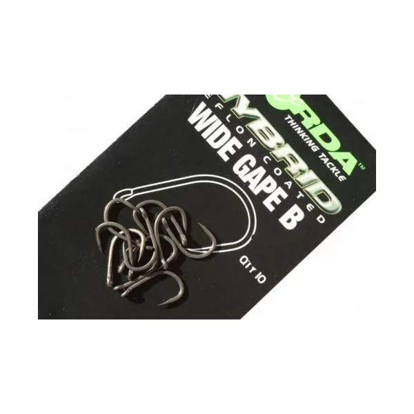 Korda Wide Gape Barbless 8 z oczkiem, bezzadziorkowy hak 10szt.