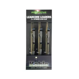   Korda Leadcore Hybrid Lead Clip Żwir Wstępnie zawiązany Zestaw Karpiowy 3szt