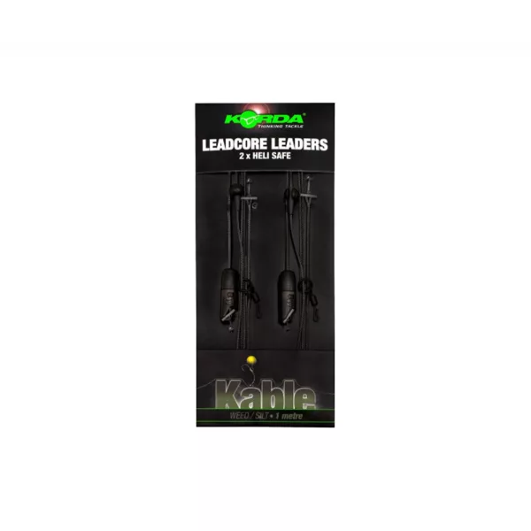 Korda Leadcore Heli Safe Weed 1,00m Gotowy Zestaw Leadcore 2szt