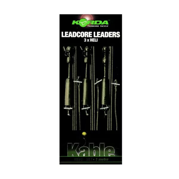 Korda Leadcore Heli Chwast/Szlam Wstępnie zawiązany Zestaw Karpiowy 3szt