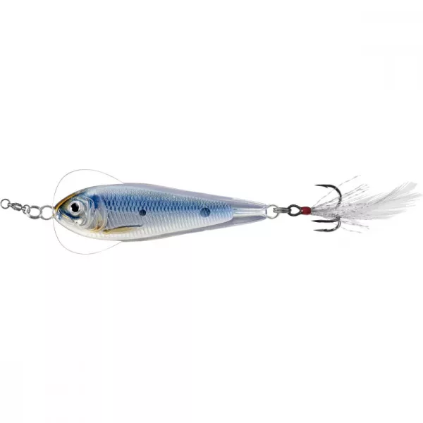 Livetarget Rezgő Sámpa Jigging Kanál Ezüst/Kék 14gr 5,5cm Támolygó Villantó