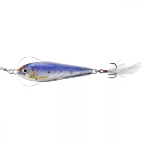   Livetarget Flutter Shad Jigging Spoon Ezüst/Ibolya 14gr 5,5cm Támolygó Villantó