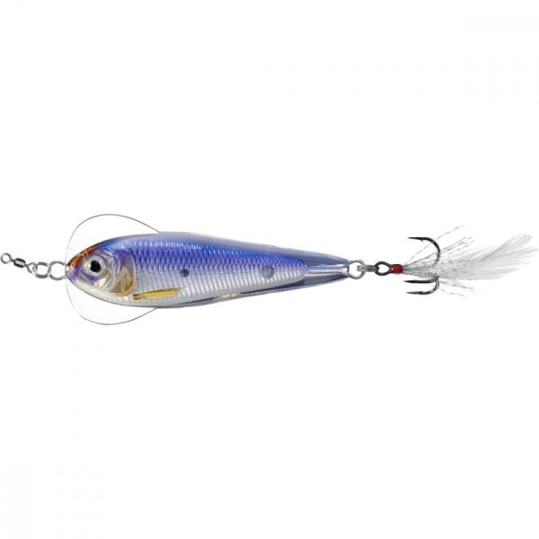 Livetarget Flutter Shad Jigging Spoon Ezüst/Ibolya 14gr 5,5cm Támolygó Villantó