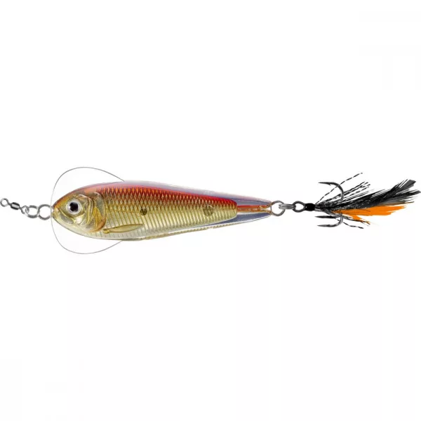 Livetarget Rezgő Sámpa Jigging Kanál Arany/Piros 14gr 5,5cm Támolygó Villantó