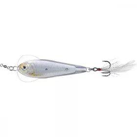   Livetarget Flutter Shad Jigging Spoon Ezüst/Gyöngy 14gr 5,5cm Támolygó Villantó