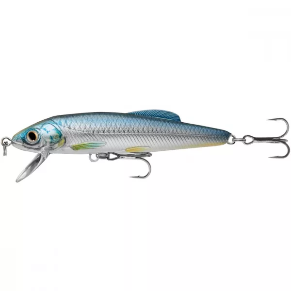 Livetarget Kis halas finom Jerkbait Ezüst/Kék 7,5cm 7gr Wobbler
