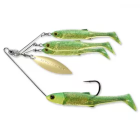   Livetarget Minnow Spinner Rig Lime Citromzöld/Arany Kicsi 11gr Villámpergető