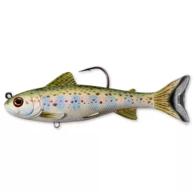   Livetarget Trout Parr Swimbait Silver Olive 10,9cm 21gr Gumowa Rybka