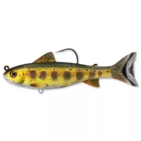   Livetarget Trout Parr Swimbait Gold Olive 10,9cm 21gr Gumihal