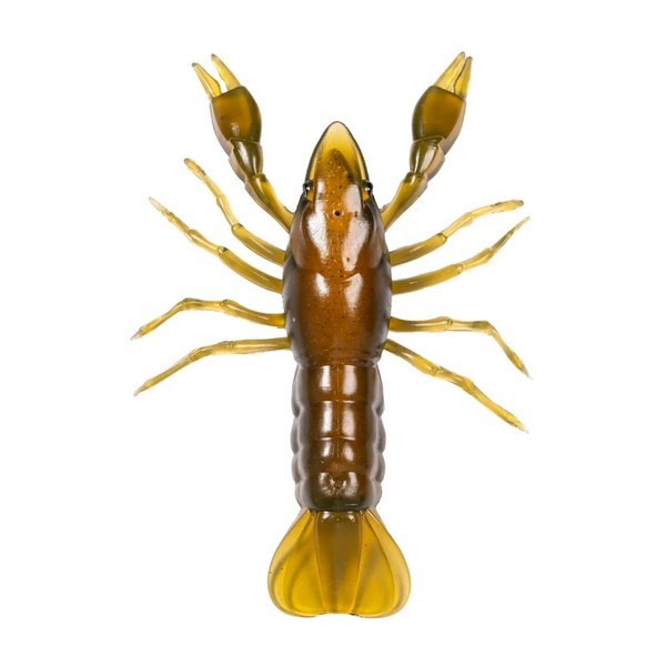 Livetarget Crawfish Un-Rigged Green-Brown 9,7cm Tonący Rak Gumowy 4szt