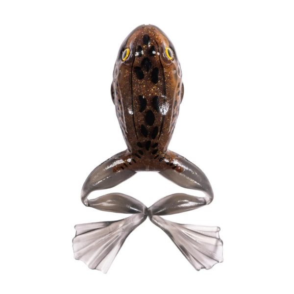 Livetarget Freestyle Frog Brązowo-Czarny 5cm Imitacja Żaby 4szt.