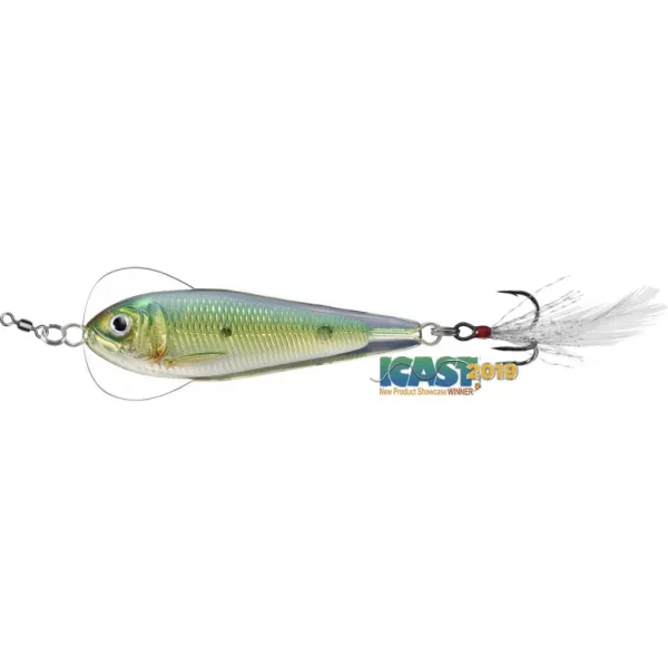 Livetarget Błystka jigowa Flutter Shad Złoto-Zielony 7cm 28gr Błystka wahadłowa