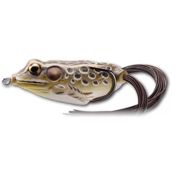 Livetarget Béka Sétáltató Csali Homokszínű-Barna 6,5cm 21gr Lebegő Béka Utánzat