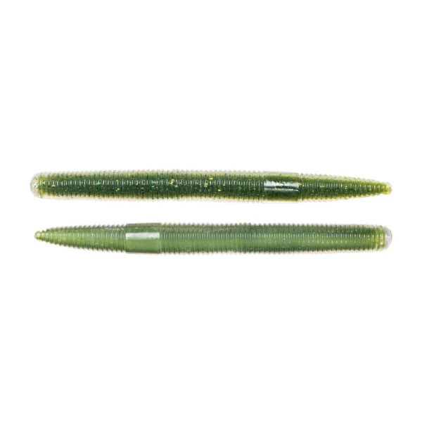 Livetarget Stick Worm Zielono-Kremowy 12,7cm Profil Dżdżownicy 8 szt.