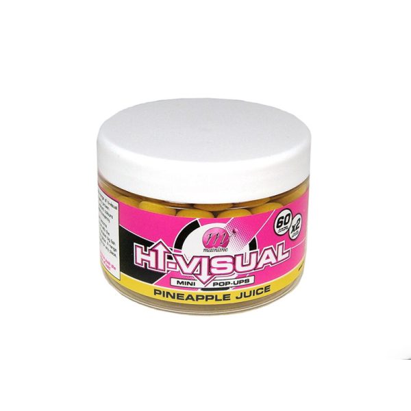 Mainline High Visual Mini Pop-ups Pineapple Juice 12 mm - przynęta haczykowa pływająca