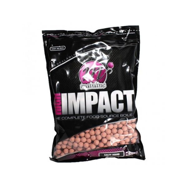 Mainline High Impact Boilies Salty Squid- 15mm - 3 kg - kulka zanętowa