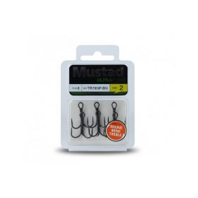   Mustad NP Round Bend Treble Hook 4 Bez zadzioru Kotwiczka 6 szt.