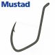 Mustad Ultra Np Single Catfish Black Nickel 2/0 7 szt. Haczyk z oczkiem, z zadziorem na sumy