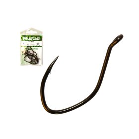   Mustad Ultra NP Single Catfish Black Nickel 1/0 Haczyk z Oczkiem, z Zadziorem 8szt