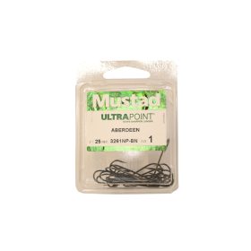 Mustad Aberdeen BN 4 Haczyk z Oczkiem, z Zadziorem 12szt