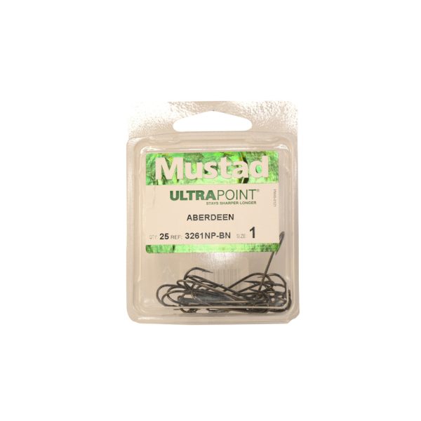 Mustad Aberdeen BN 4 Haczyk z Oczkiem, z Zadziorem 12szt