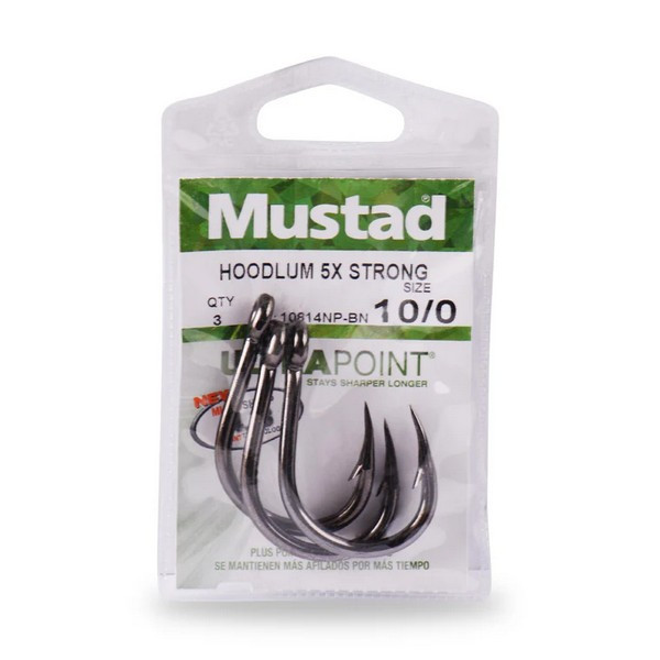 Mustad Live Bait 5 Ex Strong 7/0 Haki z oczkiem, z zadziorem 3db