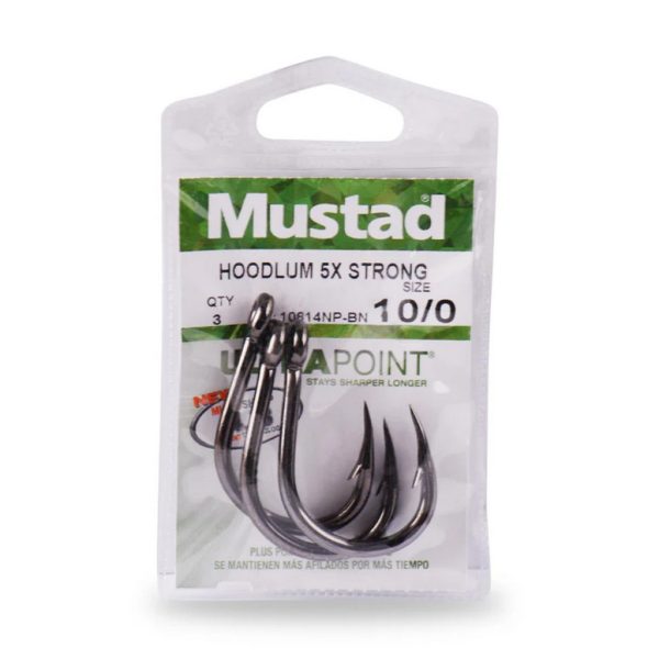 Mustad Live Bait 5 Ex Strong 9/0 Haki z oczkiem, z zadziorem 3db